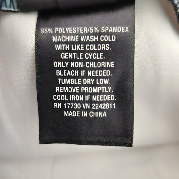 Mossimo Skirt Womens XS Pink Blue White Abstract Midi Stretch Bodycon NWT Modern - Picture 7 of 16